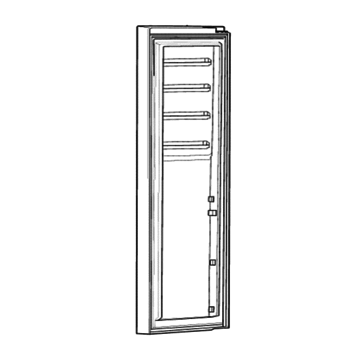 Door Assembly White Freezer
